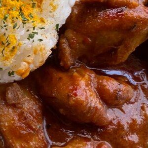 一人分☆揚げなすと鶏肉のカレー